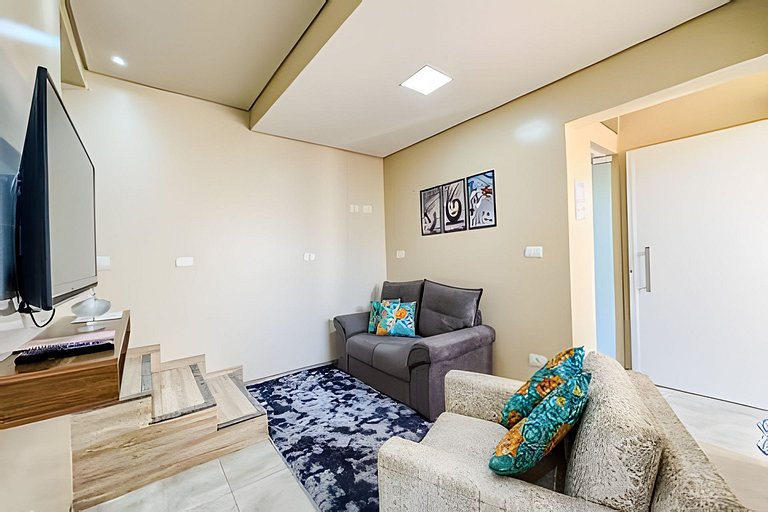 Lindo sobrado no centro + ar cond. e vaga