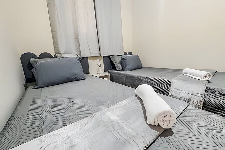 Aconchegante apartamento + ar cond e vaga