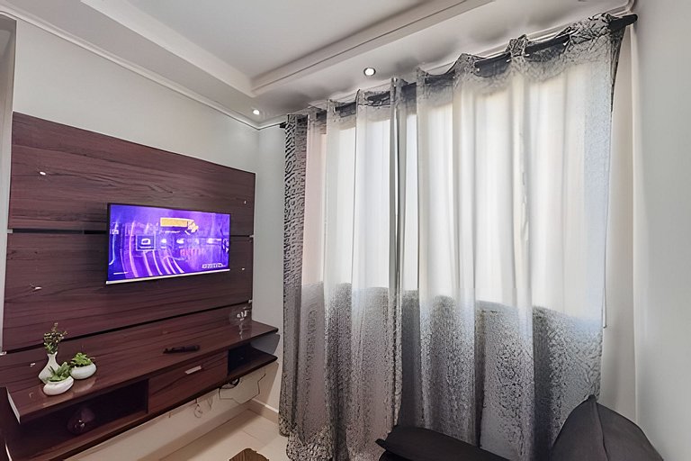 Aconchegante apartamento + ar cond e vaga