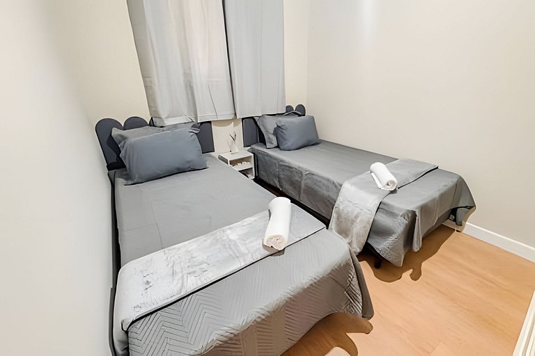 Aconchegante apartamento + ar cond e vaga