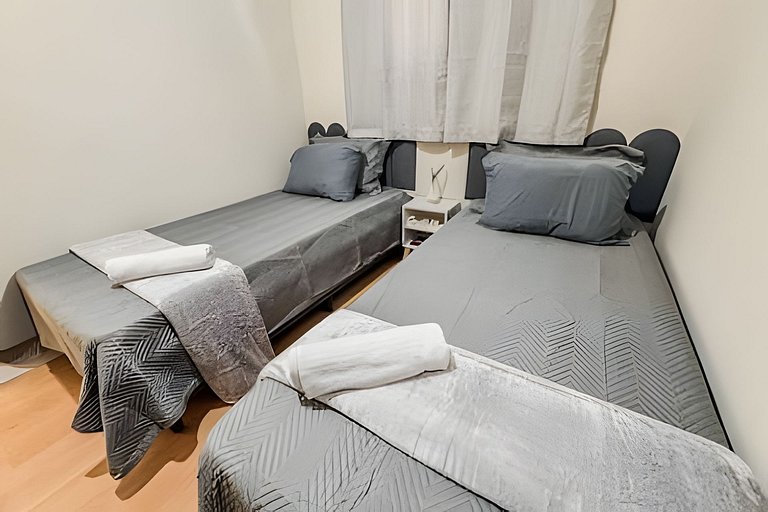 Aconchegante apartamento + ar cond e vaga