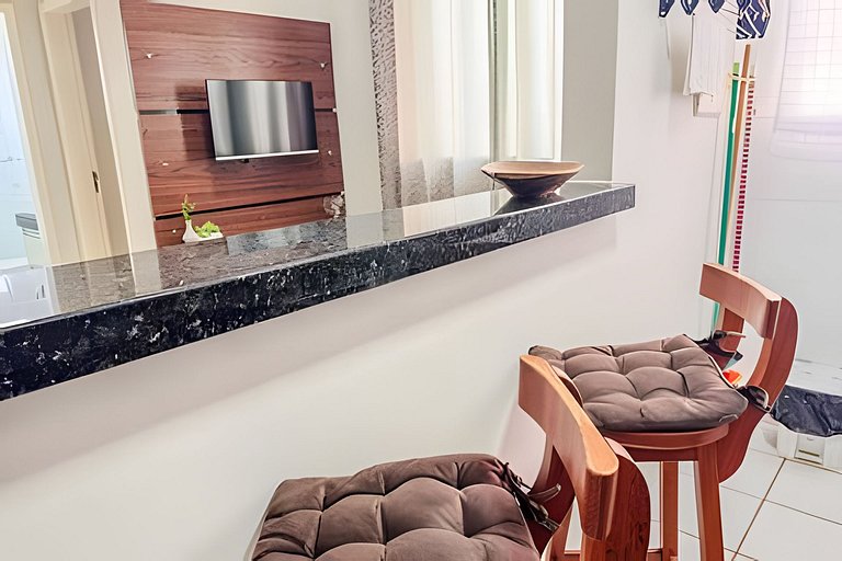 Aconchegante apartamento + ar cond e vaga