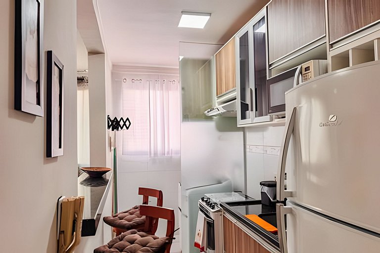 Aconchegante apartamento + ar cond e vaga