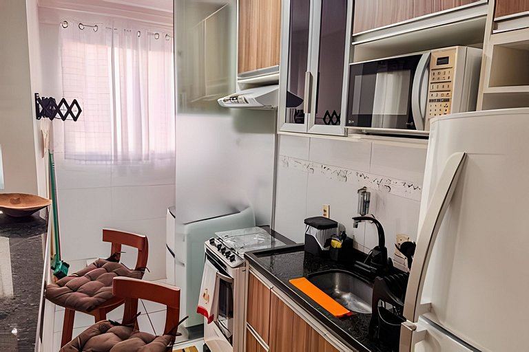 Aconchegante apartamento + ar cond e vaga