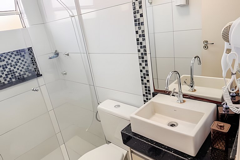 Aconchegante apartamento + ar cond e vaga