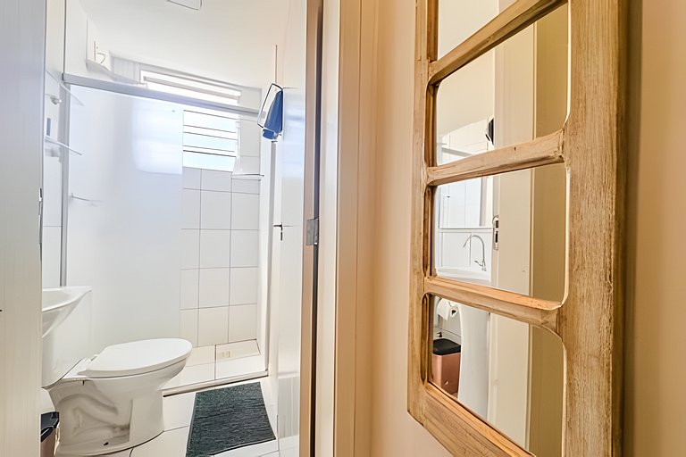 Lindo apê pertinho de tudo + ar cond. e vaga ox1