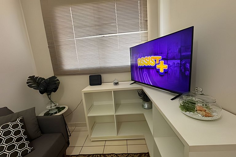 Lindo apê pertinho de tudo + ar cond. e vaga ox1