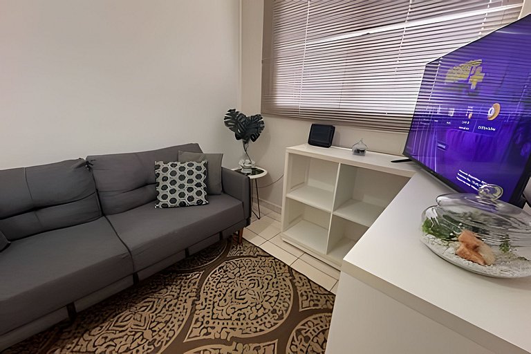 Lindo apê pertinho de tudo + ar cond. e vaga ox1