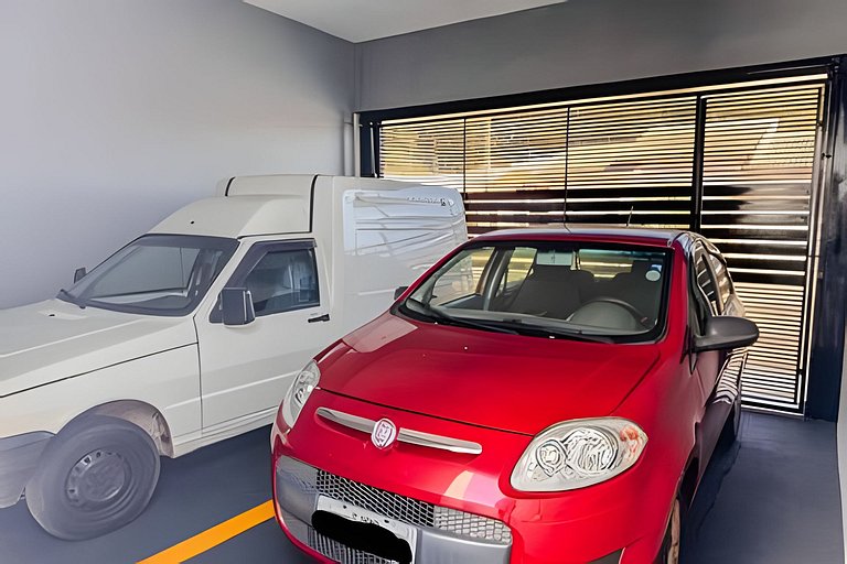 Flat em charmoso residencial + ar cond. e vaga