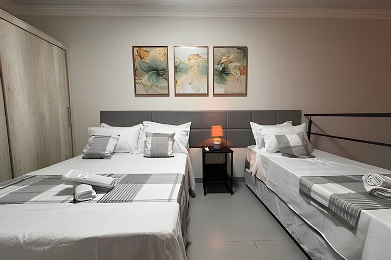 Loft moderno + ar condicionado e vaga