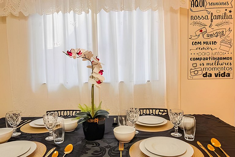 Flat completo em residencial + ar cond. e vaga