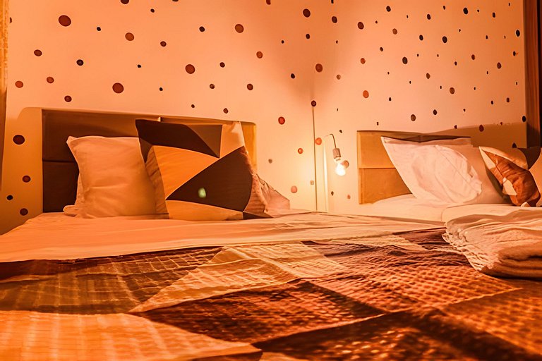 Flat completo em residencial + ar cond. e vaga