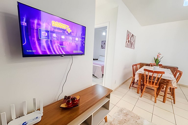 Apto completo perto do centro + ar cond. e vaga