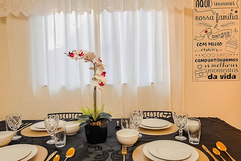 Flat completo em residencial + ar cond. e vaga