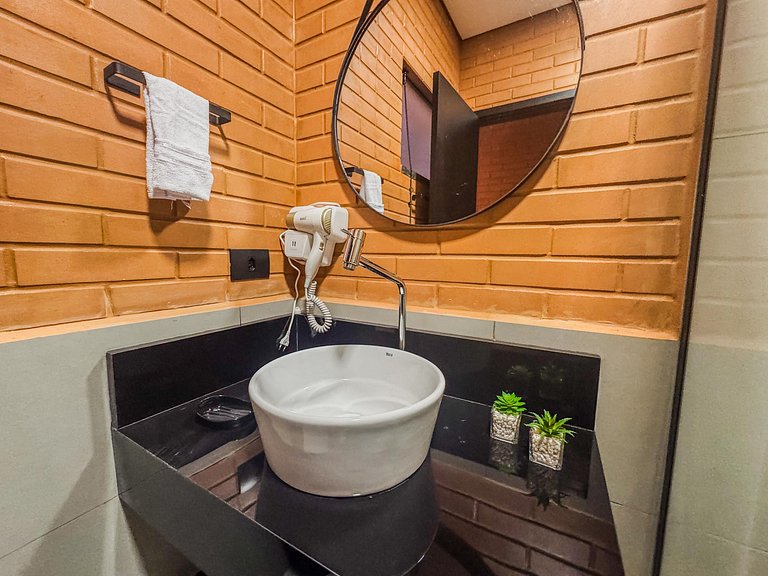 Maravilhoso flat com + ar condicionado e vaga